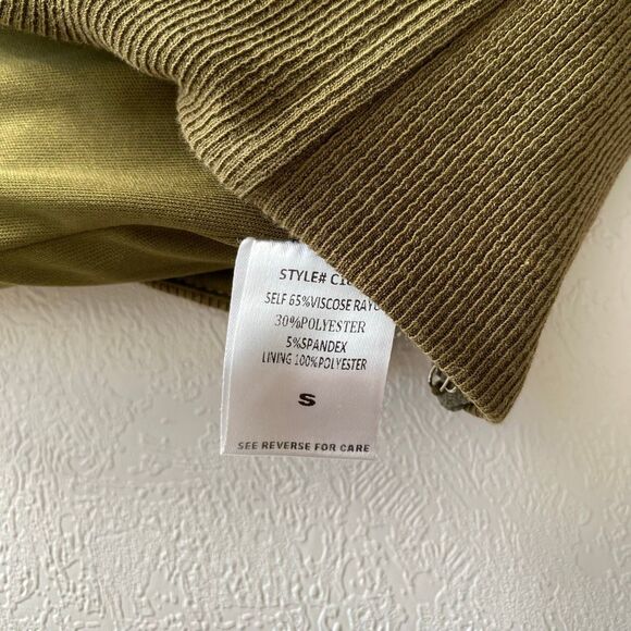 Bittersweet Olive Green Ribbed Corset Tank Top Women’s Size Small - Picture 5 of 8